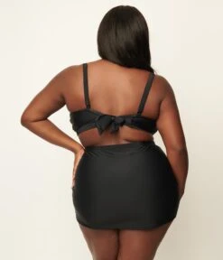 Unique Vintage Plus Size Spiderweb Print Hyde Swim Skirt -New Dress Store 130809 CZ170 PL 3RS2