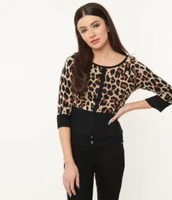 Collectif Leopard Print Cardigan 10 Collectif Leopard Print Cardigan -New Dress Store 158631 5