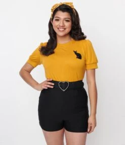 Black Love Your Curves Shorts -New Dress Store 221951 5