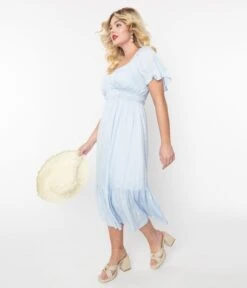 Baby Blue Princess Midi Dress 6 Baby Blue Princess Midi Dress -New Dress Store baby blue princess midi dress 616234