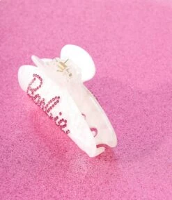 Barbie X Kitsch Pearl & Pink Rhinestone Claw Clip -New Dress Store barbie x kitsch pearl pink rhinestone claw clip 798506
