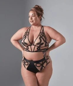 Black & Butterscotch Medusa Bikini