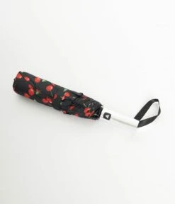 Black & Cherry Print Umbrella -New Dress Store black cherry print umbrella 188399