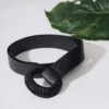 Black Double Ring Belt