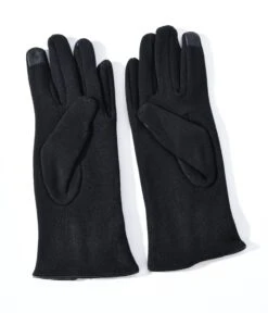 Black Leather Bows Texting Gloves 5 Black Leather Bows Texting Gloves -New Dress Store black leather bows texting gloves 378708