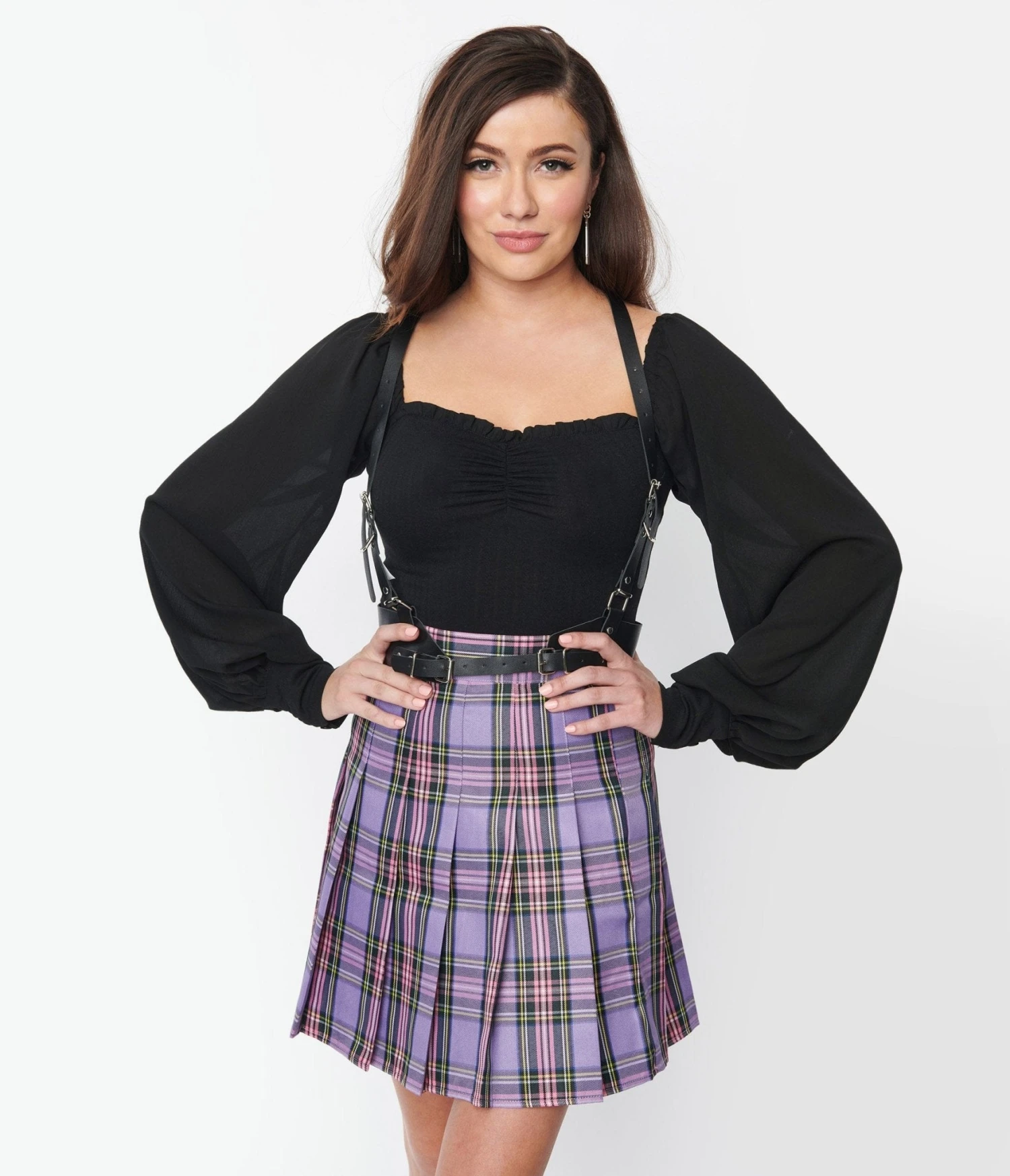 Black Leatherette Suspender Belt 5 Black Leatherette Suspender Belt - Image 5