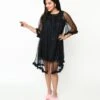 Black Pillow Talk Nightgown Set