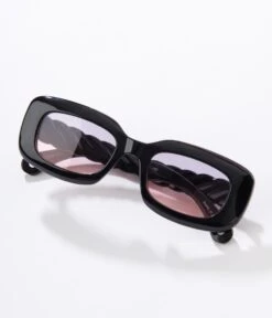 Black & Pink Ombre Tint Oval Sunglasses 7 Black & Pink Ombre Tint Oval Sunglasses -New Dress Store black pink ombre tint oval sunglasses 541236