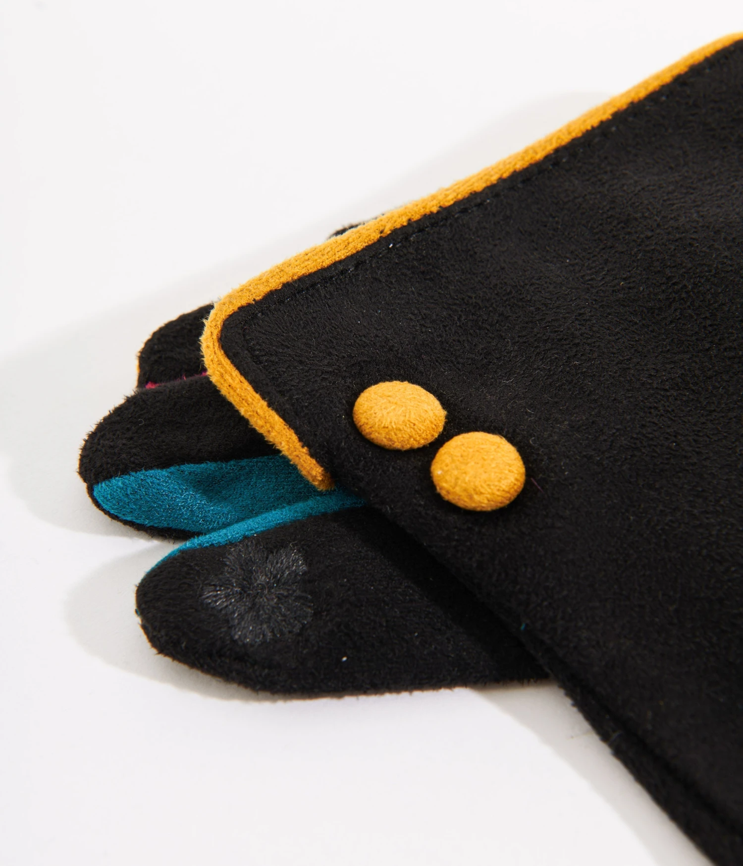 Black & Rainbow Finger Gloves 2 Black & Rainbow Finger Gloves - Image 2