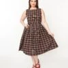 Black & Red Plaid Annie Swing Dress