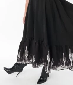 Black Saguaro Cactus Maxi Dress -New Dress Store black saguaro cactus maxi dress 640050