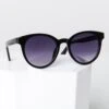 Black Tinted Round Sunglasses