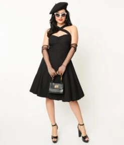 Black Vavavoom Swing Dress