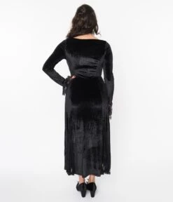 Black Velvet Witchy Maxi Dress 5 Black Velvet Witchy Maxi Dress -New Dress Store black velvet witchy maxi dress 485729