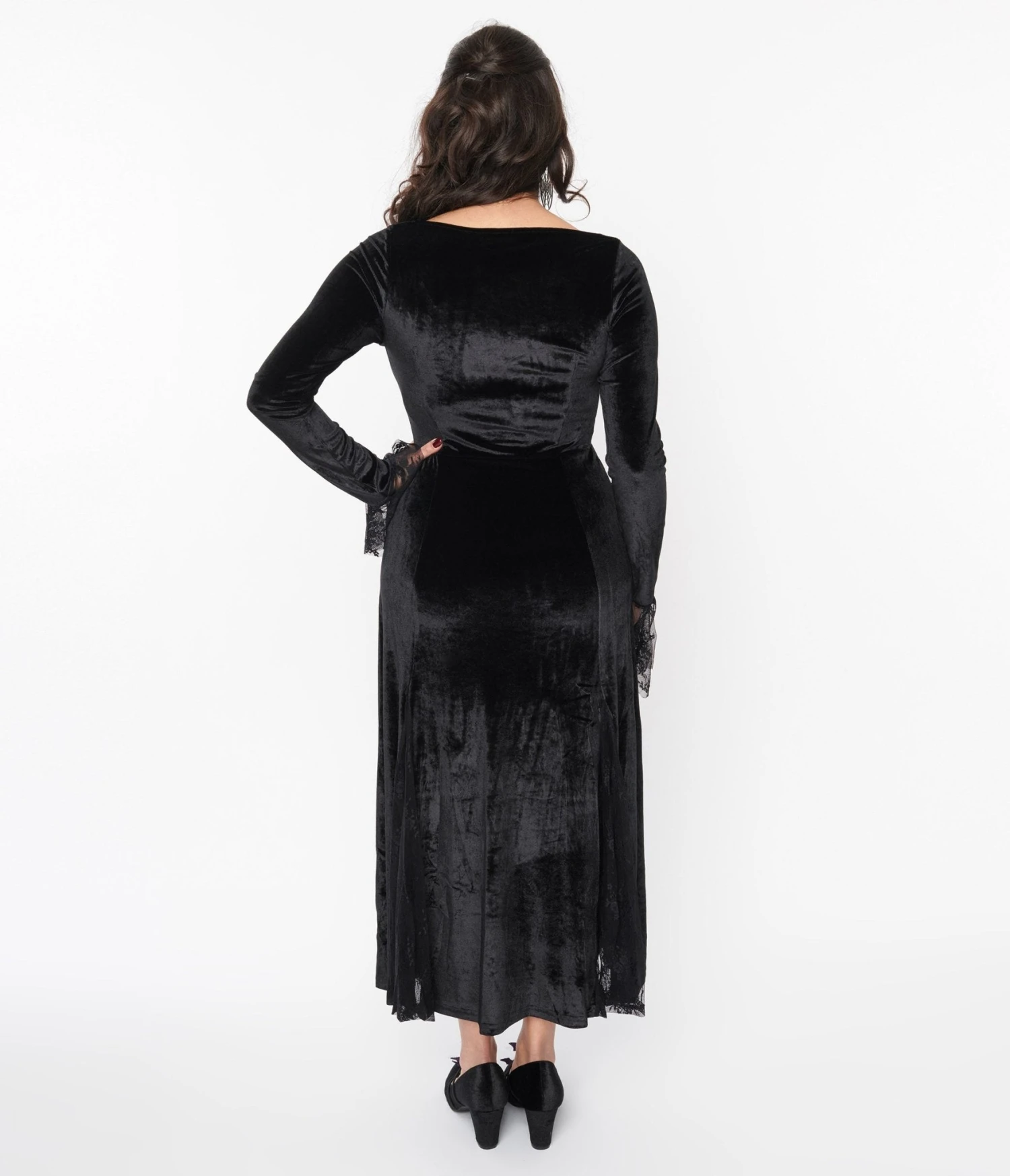 Black Velvet Witchy Maxi Dress 3 Black Velvet Witchy Maxi Dress - Image 3