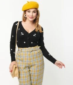 Black & White Daisy Cardigan -New Dress Store black white daisy cardigan 306867