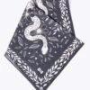 Black & White Snake Bandana
