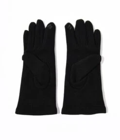 Black Wrist Length Buttons Texting Gloves 5 Black Wrist Length Buttons Texting Gloves -New Dress Store black wrist length buttons texting gloves 824709