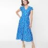 Blue Dragonfly Heather Midi Dress
