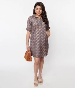 Blue Mod Daisy Corduroy Shift Dress -New Dress Store blue mod daisy corduroy shift dress 360677