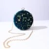 Blue Velvet Constellation Crossbody Bag