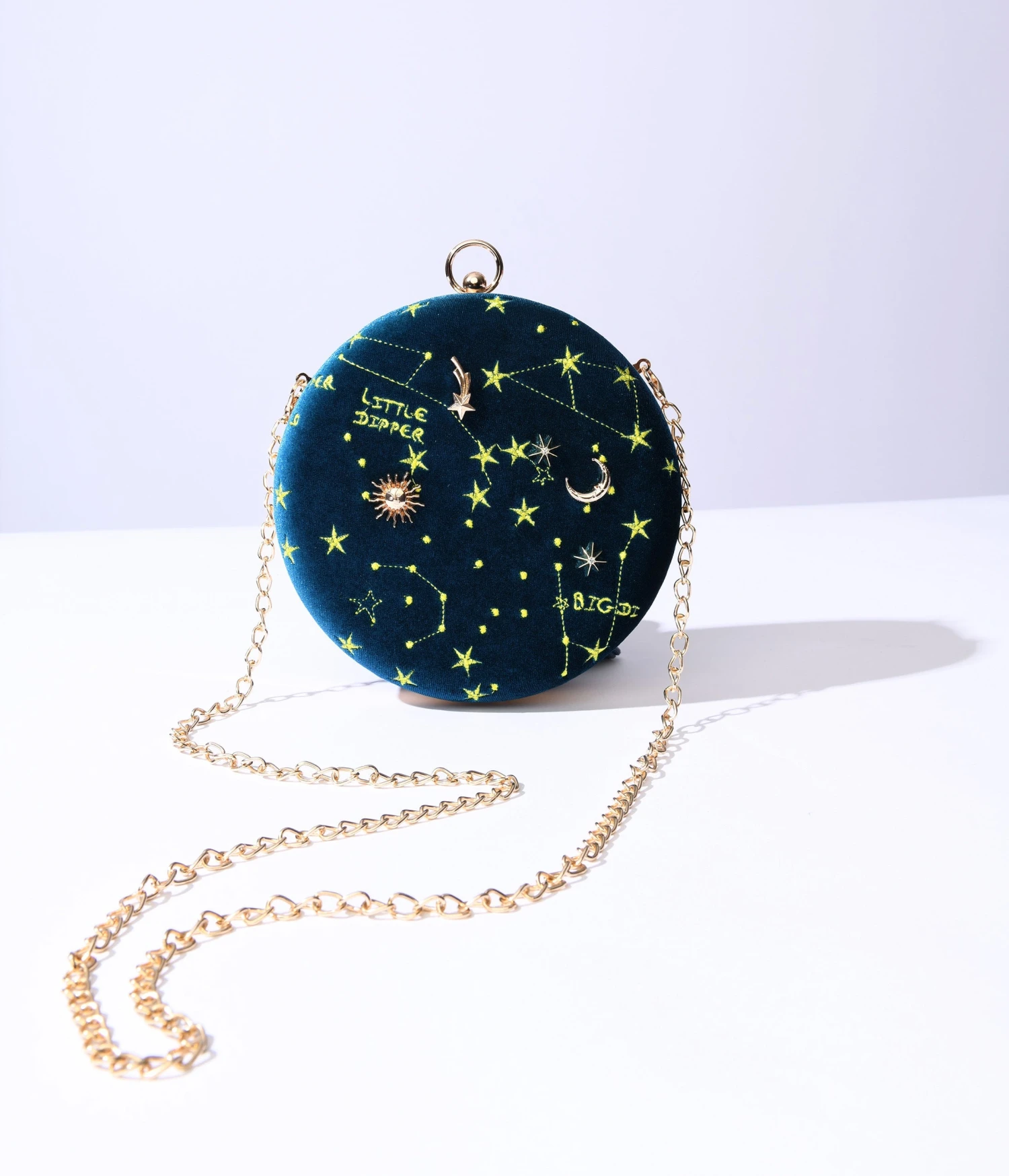 Blue Velvet Constellation Crossbody Bag 1 Blue Velvet Constellation Crossbody Bag