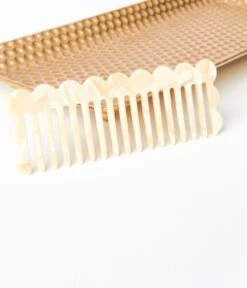 Bone Marble Acrylic Comb