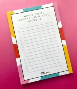 Book Lover Things To Do Notepad