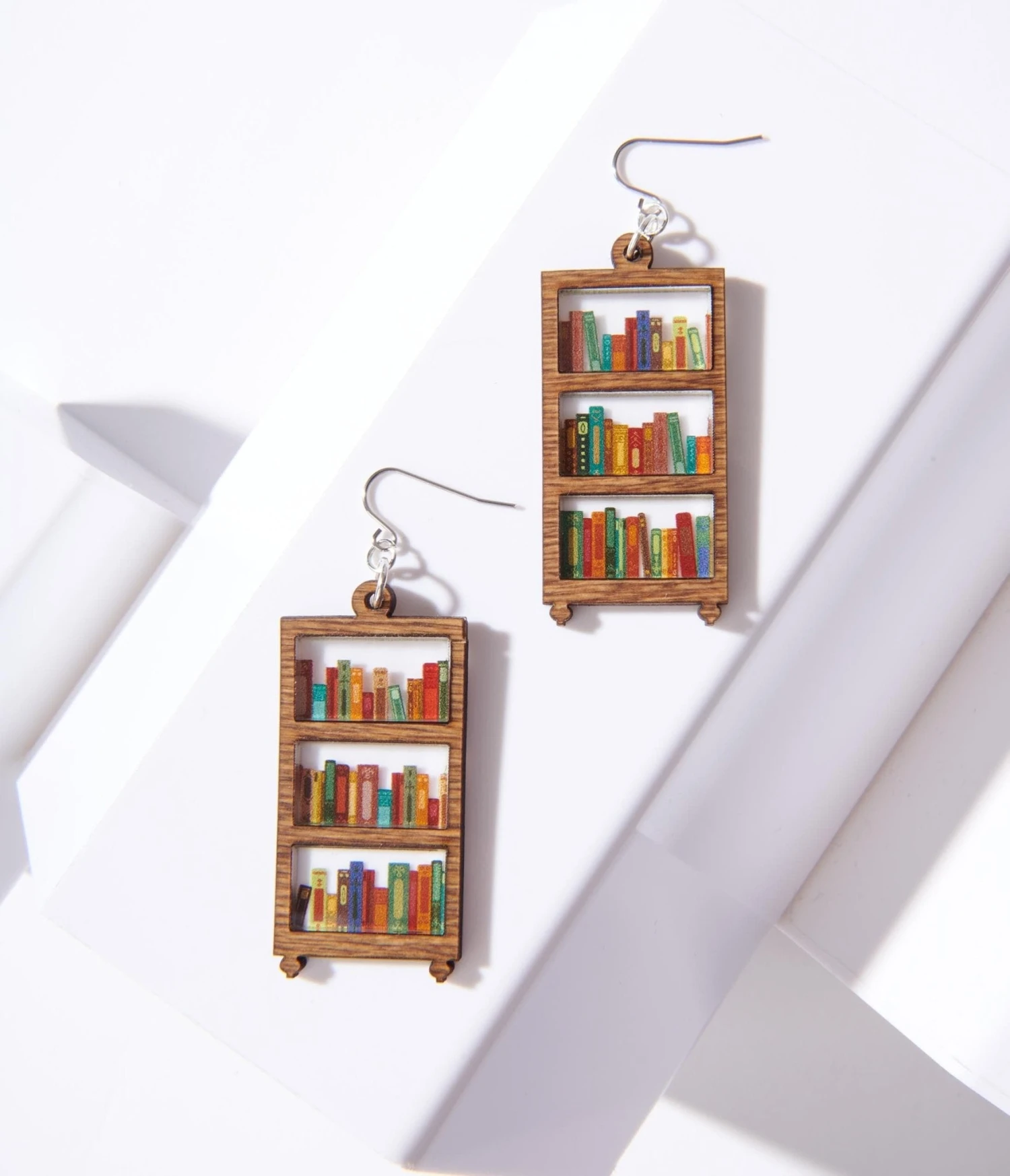 Bookshelf Dangle Earrings 3 Bookshelf Dangle Earrings - Image 3
