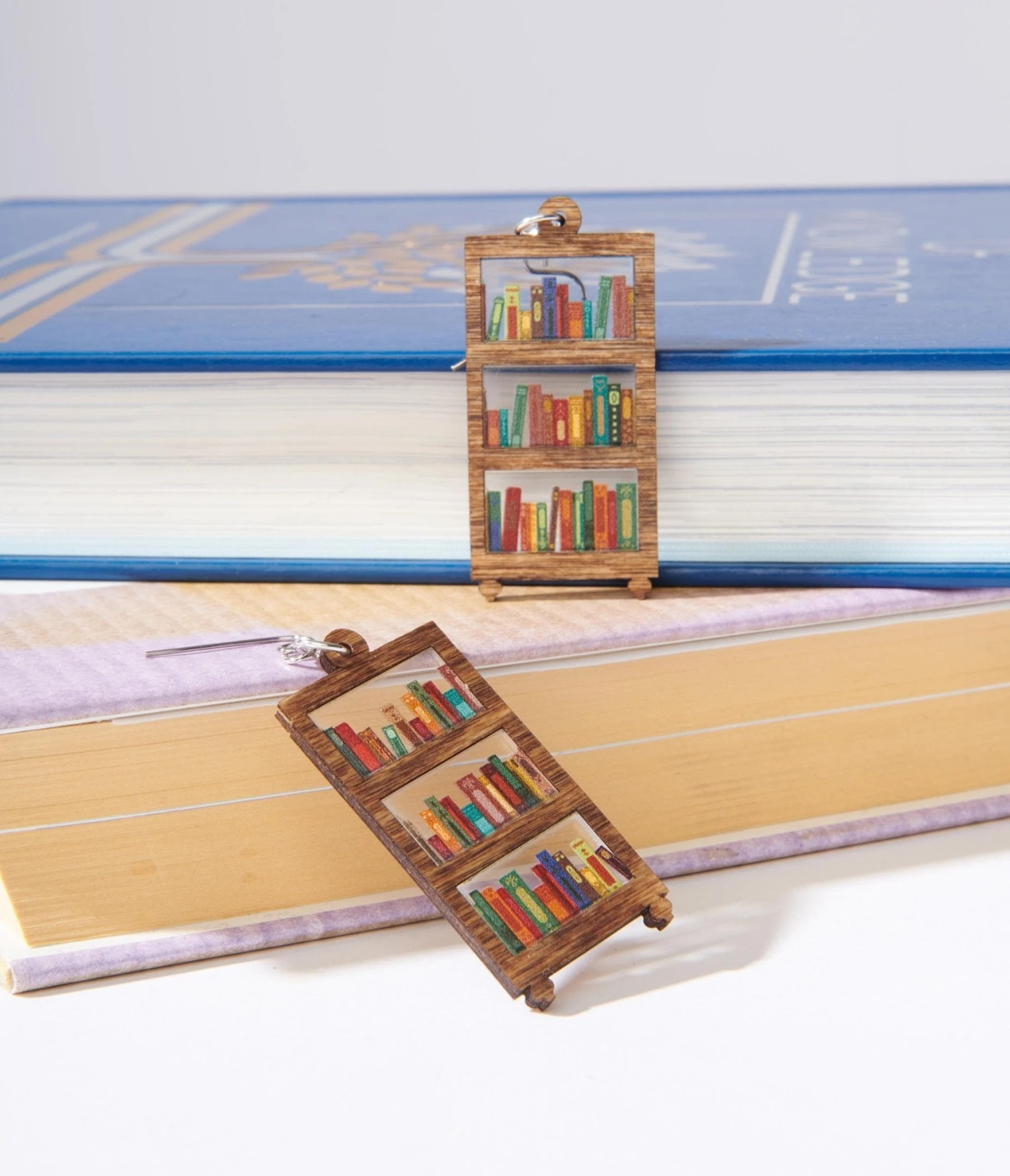 Bookshelf Dangle Earrings 2 Bookshelf Dangle Earrings - Image 2