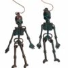 Bronze Skeleton Earrings