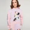 Cakeworthy Pink & Purple Color Block Minnie Mouse Hoodie