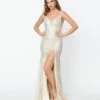 Champagne Beaded Deco Harlow Wedding Dress