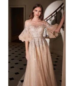 Cinderella Divine Champagne Rhinestone Shimmer Magic Bridal Ball Gown -New Dress Store champagne rhinestone shimmer magic bridal ball gown 340183