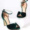 Chelsea Crew Green Velvet Lola Pumps