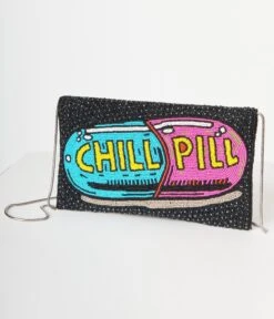 Chill Pill Beaded Clutch -New Dress Store chill pill beaded clutch 126257