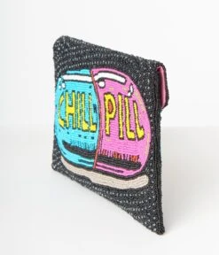 Chill Pill Beaded Clutch -New Dress Store chill pill beaded clutch 220172