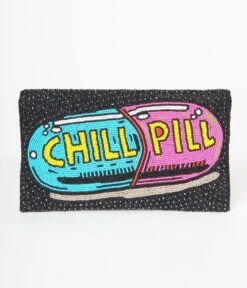 Chill Pill Beaded Clutch -New Dress Store chill pill beaded clutch 952782