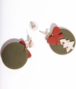 Christmas Tree Drop Earrings -New Dress Store christmas tree drop earrings 306256