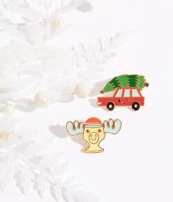 Christmas Vacation Enamel Pin Set