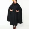 Collectif Black Enola Cape Coat