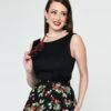 Collectif Black Hepburn Blouse