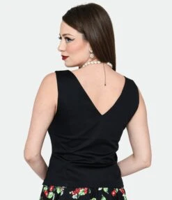 Collectif Black Hepburn Blouse 5 Collectif Black Hepburn Blouse -New Dress Store collectif black hepburn blouse 932487