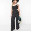 Collectif Black & White Dot Kalpana Jumpsuit