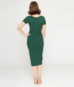 Collectif Green Knit Wiggle Dress 5 Collectif Green Knit Wiggle Dress -New Dress Store collectif green knit wiggle dress 599963