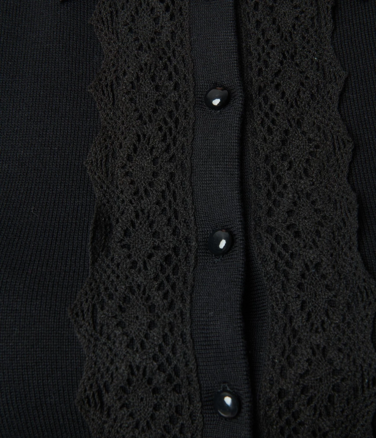 Collectif Plus Size Black & Lace Aliana Cardigan 3 Collectif Plus Size Black & Lace Aliana Cardigan - Image 3