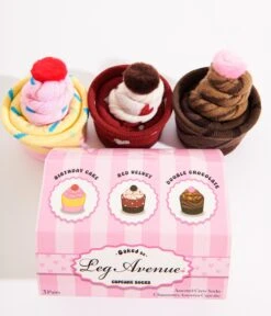 Cupcake Socks Trio