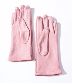 Dusty Pink Suede Leatherette Gloves -New Dress Store dusty pink suede leatherette gloves 673163