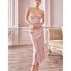 Cinderella Divine Dusty Rose Satin Slip Homecoming Midi Dress