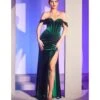 Cinderella Divine Emerald Corset Velvet Dream Bridesmaid Gown